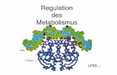 Regulation des Metabolismus - mikrobiologie.uni-saarland.demikrobiologie.uni-saarland.de/lehre/2017 Kapitel 8.pdf · Riboswitches:! am 5’-Ende von mRNAs! können kleine Moleküle
