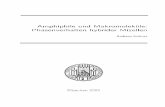 Amphiphile und Makromoleküle: Phasenverhalten hybrider ... · Amphiphile und Makromoleküle: Phasenverhalten hybrider Mizellen Andreas Hohner München, den 21. Dezember 2005 Dissertation