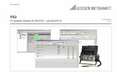 Kurzanleitung - GOSSEN METRAWATT · PS3 PC-Auswerte-Software für SECUTEST... und SECULIFE ST 3-349-603-01 1/9.10 Kurzanleitung