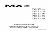 FRONTLADER MX T406 MX T408 MX T410 MX T412 MX utilisation/366580...  FRONTLADER. MX T406 MX T408