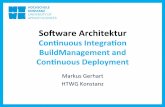 So#ware Architektur - johner.org: Home€¦ · Jenkins, maven SonarQube SOLID Schrife zum CD HTWG Konstanz Markus Gerhart 39 Agile Development Automated Tesng Conﬁguraon Management