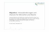 Migration - akademie-bayern.de · Migration -Herausforderungen und ... Oft lässt sich nicht genau sagen, ob es sich bei Migranten um Klimaflüchtlinge oder um Wirtschafts-, ...