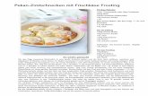 Pekan-Zimtschnec necken mit Frischkäse Fro Frosting · 150g Peka 1EL Butter 1EL braun Außerdem ... (Ich habe die zweite Form in den ... einem homogenen Teig 5-10 t einem Küchentuch