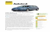 Autotest - ADAC: Allgemeiner Deutscher Automobil-Club .Autotest VW Golf 1.0 TSI BlueMotion Comfortline