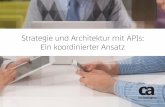 Strategie und Architektur mit APIs: Ein koordinierter Ansatz · 4 Ziele des API-Designs Teil 1: Von der SOA zur API Trotz der beschriebenen Unterschiede entstehen viele API‑Programme