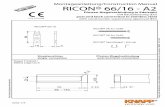 Montageanleitung/Construction Manual RICON® 66/16 - A2€¦ · Seite 3/4 Diese Zeichnung ist Eigentum der Knapp GmbH. Montageanleitung/Construction Manual RICON® 66/16 - A2 Hauptträger