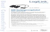 USB Verlängerungskabel - cdn-reichelt.decdn-reichelt.de/documents/datenblatt/E910/LOGILINK_UA0021D_DB_D… · Die LogiLink USB Verlängerung besteht aus einem Sender und einem Empfänger.