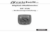 Digital-Multimeter UT 33Acdn- .UT 33A â€“ Bedienungsanleitung ...  Erscheint in beide Messrichtungen