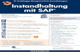 Instandhaltung mit SAP - iml.fraunhofer.de 240... · und Nutzung des Moduls SAP ERP EAM (ehemals R/3 PM). Dabei wird alles mit Live-Demos im SAP ERP 6.0 gezeigt! Experten-Know-how