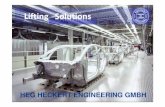 Lifting Solutions - heckert- · PDF fileNutzhub / Lifting height Nutzlast / Pay load bis / up to 1000 kg bis / up to 1800 kg bis / up to 3000 kg bis / up to 6000 kg bis / up to 1000