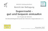 supermarkt - Gut Und Bequem Einkaufen - Bagso.de · Dahinter folgen Aldi Nord (12 %), Rewe (11 %), sonstige Märkte (9 %), Aldi Süd (8 %), Lidl (8 %), Real (7 %), Pennymarkt (6 %),