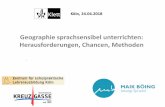 Geographie sprachsensibel unterrichten: …maikboeing.de/wp-content/uploads/2015/03/Workshop-Sprachsensibler... · Aufgaben Lesen fördern Sprachsensibler Input-Scaffolding Schulbuch