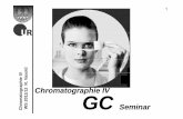 Chromatographie IV GC - Universität Regensburg€¦ · I.9I.9 Die Methode des ISTD Die Methode des ISTD (siehe Skript Praktikum) I10Aufgaben zum theoretischen Teil Chro WS I.10 Aufgaben