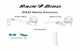RSD Rain Sensor RSD-BEx RSD-CEx - beregnungsprofi.com · 6. Deutsches Benutzerhandbuch. RSD Regensensor. Der Rain Bird® Regensensor der Serie RSD ist ein leicht installierbares,