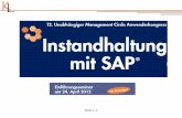 2-tägige Intensivworkshops: „SAP R/3 PM in der ...€¦ · Der Vortrag ist eigentlich ein Loblied auf die Instandhaltung bei SAP, aber es kann sein dass sie es nicht merkt. KL