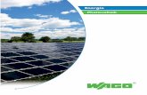 WAGO Photovoltaik DE · 4 Oberstes Ziel in der Energieerzeugung und -verteilung ist die zuverlässige und sichere Versorgung mit Strom. In Zeiten eines sich verstärkenden Wettbewerbs