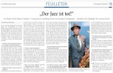 „Der Jazz ist tot!“ - uni-heidelberg.de · Broonzy, Big Joe Williams, Robert John-son, Memphis Slim. Das sind Männer, die mir auch heute noch viel zu sagen haben. > Warumsoweitzurückgehen?