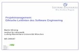 Projektmanagement: Ethische Leitlinien des Software ... Projektmanagement V11 â€“ Ethische Leitlinien