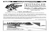 STZ 9 18 v14 - fcthalmassing.de · Verbissen hier beide Teams, zumal das Grün auch keinen Tiki-Taka Fußball zulassen wird. Derbyergebnisse sind ja schlecht zu vorhersagen, ...