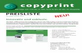 copyprint · easyprint by copyprint. Effizienz und Kostentransparenz online. Von Ihrem PC aus bedienen Sie via Internet diesen virtuellen Printer und