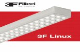 3F Linux - Deckenleuchten · 242 1 2 3F Linux S 62 36 64 67 3F Linux L 3F Linux Baukastensystem Dank des FastWiring Systems, verringert sich die Zeit der Zusammensetzung eines Lichtbandes: