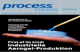 process - automation.siemens.com · process news 2/2003 6 CASE STUDY M it der Akquisition des Aerogel-Forschungsbereichs der Aventis Research & Technologies im …