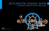 PICTURATOR ONLINE SHOP - gfii.de Picturator.pdf · picturator online shop – in drei editionen, single shop, multi shop und plattform verfÜgbar – bringt ihr on-line-marketing-konzept