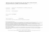 Short-term treatment of acute intestinal amoebiasis with ... · Short-term treatment of acute intestinal amoebiasis with ornidazole ... of E. histolytica cysts and/or ... treatment