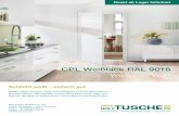 CPL Weißlack RAL 9016 - Holz Tusche · PDF fileCPL Weißlack RAL 9016 Weißer als Weiß Schlicht weiß – einfach gut. Weiße Türen bringen Licht und Helligkeit in Ihren Wohnraum.