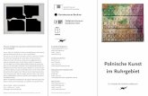 Polnische Kunst - Kunsthalle Recklinghausen: Aktuell · Władysław Strzeminski, Stanisław Ignacy Witkiewicz, Katarzyna Kobro und Henryk Berlewi, die das Kunstschaffen Polens in