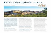 2017 12 Flyer IVV Aix-en-Provence 2019€¦ · Die Volkssport-Olympiade findet zum 16. Mal statt und lädt Wander-freunde 2019 auf eine erlebnisreiche Reise in die Provence ein. Lassen