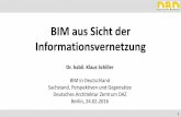 BIM aus Sicht der Informationsvernetzung · STLB-Bau sind modellbasierte Bauleistungsbeschreibungen nach VOB. BIM integrierte Beschreibung der Bauleistungen mit STLB-Bau Dynamische