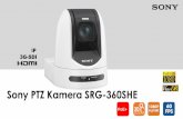 Sony PTZ Kamera SRG-360SHE · Schlanke 1-Kabel-Lösung . Dank PoE+ (Power over Ethernet) kann ... ①② for saving cost of professional camera operator in studio/event. ... UWP-D-Empfänger