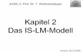 Kapitel 2 Das IS-LM-Modell - fiwi.econ.uni-muenchen.de II, Prof. Dr. T. Wollmershäuser, Folie 4 Der Konsum (C) Wir spezifizieren die Konsumfunktion als eine lineare Beziehung: Diese