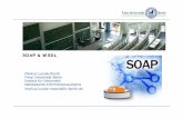 SOAP & WSDL - News « AG Netzbasierte … Services UDDI WSDL Verweist auf die Service-Beschreibung Verzeichnis Beschreibt Service Sucht nach Service SOAP Web Service Service Nutzer
