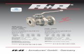 MADE IN Germany - A+R Armaturen · Armaturen ® Flansch-Kugelhähne Typ KHF 510 / flanged ball valves type KHF 510 ANSI Class 150-300-600 lbs PTFE / PEEK DGRL 97/23/EG / PED 97/23/EC