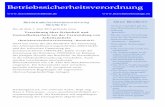 Neue Betriebssicherheitsverordnung - BetrSichV · Neue Betriebssicherheitsverordnung - BetrSichV 3 Inhaltsverzeichnis der MBT-Zusammenstellung . Betriebssicherheitsverordnung ...