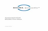 Systemdatenblatt BASWA Phon Base · D_001_de Systemaufbau 4. 1 1. BASWAphon ... Bewertung nach ASTM C423 ... 0.50 1250.52 160 0.56 200 0.56 0.75 2500.76