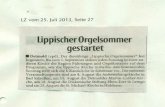 Ein neues „K" für den Lippischen Orgelsommer Achte Auflage der Konzertreihe startet in der Kirche von Neu Eben-Ezer Lemgo. Die Veranstalter des