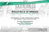 0)) - goll-orgel.ch · • 20h15 Concert à L’Église française 1ère partie Par Antonio García Jean-Philippe Rameau (1683-1764) : La danse des sauvages (ARR. YVES RECHSTEINER)