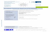 European Technical Approval ETA-09/0059 - ITW … · European Technical Approval ETA-09/0059. European technical approval ... on the basis of Option 1 and ETAG 001 Annex E "Assessment