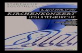 8.April 2018, 17 Uhr KIRCHENKONZERT JESUITENKIRCHE · Gulliver’s Travels Bert Appermont Concerto d’Amore Jacob de Haan Rot-Weiss Mario Bürki Infos zu weiteren Konzerten und unserer