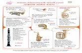 Aussendung 1 Seite 1 - blasmusik-kiefl.com · MUNDSTÜCKE DÄMPFER MUNDSTÜCKE DÄMPFER Mai 12 Trompete 4882 € 83,50 Posaune 4880 ... Saxophon K&M14300 € 19,50 Trompete K&M15213