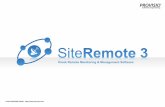 Kiosk Remote Monitoring & Management Software Systemvoraussetzungen Um die SiteRemote Web-Applikation zur Verwaltung Ihrer Maschinen nutzen zu können, benötigen Sie lediglich einen