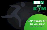 SAP Infotage für die Versorger · 2015-02-27 · sap crm 7.0 b2b einfÜhrung sap crm 7.0 b2c optimierung bei ebm sap crm 7.0 ehp 2 & ehp 3 upgrade sap crm 7.0 b2c application management