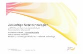 Zukünftige Netztechnologien - DFN · Zukünftige Netztechnologien 1. ... 6 ©Nokia Siemens Networks Presentation / Author / Date Soc Classification level WDM/ OTN Ethernet NG-SDH
