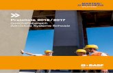 Presisilte 2016 / 2017 - Baudokumentation.ch · 2 BASF Construction Chemicals Europe AG Der Unternehmensbereich Bauchemie ist der führende An-bieter chemischer Systeme und Formulierungen