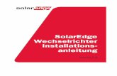 SolarEdge Wechselrichter Installationsanleitung – MAN-01 ... · Kundendienst und Kontaktinformationen 2 SolarEdge Wechselrichter Installationsanleitung – MAN-01-00058-2.6 Kundendienst