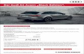 Der Audi A4 Avant „Black Edition“. - gottfried-schultz.de · Gottfried Schultz Automobilhandels SE Abbildung zeigt Sonderausstattung gegen Mehrpreis. Der Audi A4 Avant „Black