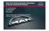 Real Time Driving Dynamics Simulation in … Time Driving Dynamics Simulation in Heavy Commercial Vehicles ... SIMPACK MBS-Model ... Real Time Driving Dynamics Simulation